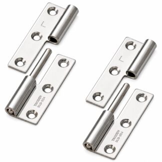 2 stykker høykvalitets posterhengsel, B-1004-3-L, høyde: 50 mm, fra TAKIGEN, lastekapasitet: 7 kg (16 lbs), versjon: venstre. Produktbilde