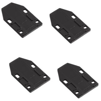 4 stk avstandsplate, laget av polyacetal, overflate: svart, 70 mm (2-3/4"), ML-120-DP4-BL. Kompenseringsplate for magnetiske snaplåser ML-120BR, ML-120W og ML-120BL fra Sugatsune, fra Sugatsune / LAMP® (Japan)