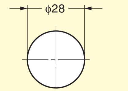Trykknapp av høy kvalitet med håndtaksfunksjon, laget av sinklegering (ZDC), overflate: gullfarget, blank polert, finish: oval, DPL-OV-G. Solid trykknapp for bobil, båt og mye mer, av Sugatsune / LAMP® (Japan) - Bilde 4