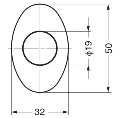 Trykknapp av høy kvalitet med håndtaksfunksjon, laget av sinklegering (ZDC), overflate: gullfarget, blank polert, finish: oval, DPL-OV-G. Solid trykknapp for bobil, båt og mye mer, av Sugatsune / LAMP® (Japan) - Bilde 2