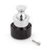 Høykvalitets sinklegering trykknapphåndtak, finish: Forkrommet, 18,8 mm (0,8 tommer) PK03CR. Høykvalitets solid og elegant ZDC skyvelås for skuffer, bobilmøbler, båter, privatfly og mye mer, fra Sugatsune / LAMP® (Japan)