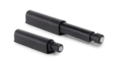 2 stk. elegant trykknapp, overflate: svart, 62 mm (2-7/16"), versjon: magnetisk, 2033917. Stabil push-to-open-lukking for møbeldører, skapdører, klaffer og mye mer, fra EMUCA - Bilde 5