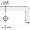 Møbelhåndtak i rustfritt stål SUS316, 162 mm (6,4″) SWF-660. Buehåndtak, laget av det fineste korrosjonsfrie rustfrie stålet V4A (SUS316) for fasiliteter av høy kvalitet, samt for utendørs bruk, fuktige, røffe og sterkt korrosive miljøer fra Sugatsune / LAMP® (Japan) - Bilde 2