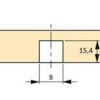 20 stk høykvalitets press-fit mutter med innvendig gjenge M6, laget av stål, overflate: galvanisert, 13,6 mm (17/32"), 8066705. Praktisk drivhylse med krage for møbeltilkoblinger og mye mer, fra EMUCA - Bilde 3