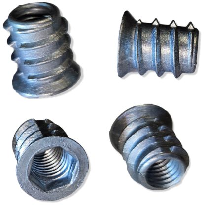 20 stykker av høy kvalitet skru-in socket med M8 innvendig gjenge, mot senket hode med sekskantet sokkel og dekselkant, 15 mm (0,6") 8007601. Skrumutter til møbler, treplate, sponplater, bord, stol, benkeplate og mye mer, fra EMUCA - Bilde 4