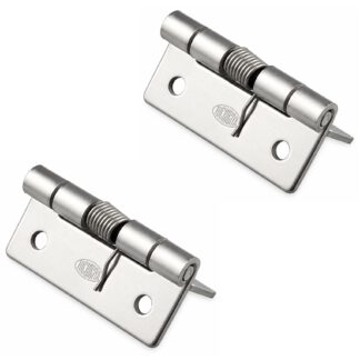 2 stykker høykvalitets fjærstropp, laget av rustfritt stål SUS304, 32 mm (1-17/64"), dreiemoment: 12,3 N·m, TH-61SUS-2. Robust fjærhengsel for klaffer, husdører, deksler og mye mer, fra TOCHIGIYA (Japan)
