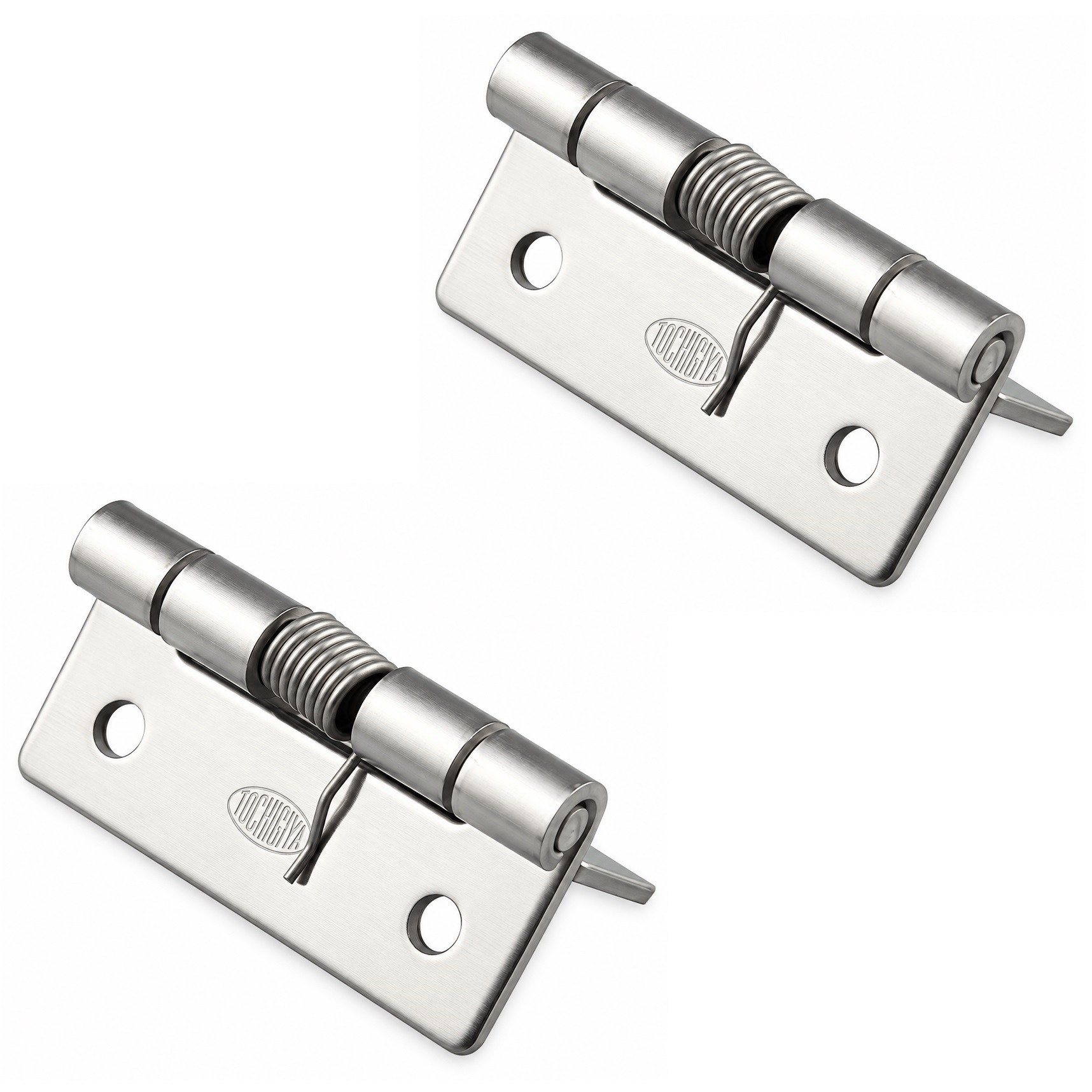 2 stykker høykvalitets fjærstropp, laget av rustfritt stål SUS304, 32 mm (1-17/64"), dreiemoment: 12,3 N·m, TH-61SUS-2. Robust fjærhengsel for klaffer, husdører, deksler og mye mer, fra TOCHIGIYA (Japan)