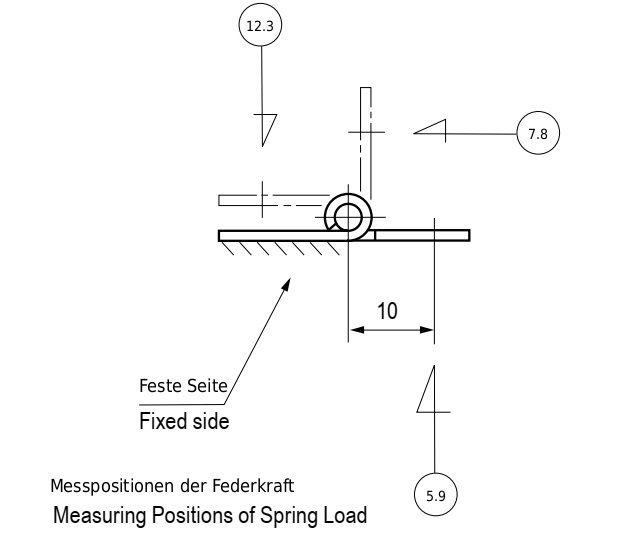 2 stykker høykvalitets fjærstropp, laget av rustfritt stål SUS304, 32 mm (1-17/64"), dreiemoment: 12,3 N·m, TH-61SUS-2. Robust fjærhengsel for klaffer, husdører, deksler og mye mer, fra TOCHIGIYA (Japan) - Bilde 4