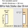 Høykvalitets fjærfoldbar krok for innsetting, overflate: mørkegrå, 60 mm (2,4″), NF-60. Sammenleggbar krok med automatisk lukking for bittelille hus, bobil, campingvogn, yacht, tog, fly, buss og mye mer, fra Sugatsune / LAMP® (Japan) - Bilde 4