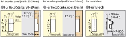 Høykvalitets fjærende krok for innsetting, overflate: svart, 60 mm (2,4″), versjon: med myk lukkemekanisme, NF-60D-BL. Sammenleggbar krok med automatisk lukking og myk lukking for campingvogner, yachter og mye mer, fra Sugatsune / LAMP® (Japan) - Bilde 4