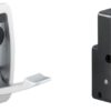 Høykvalitets fjærfoldekrok for innsetting, overflate: sølv, 60 mm (2,4″), versjon: med myklukkemekanisme, NF-60D-MSL. Sammenleggbar krok med automatisk lukking og myk lukking for campingvogner, yachter og mye mer, fra Sugatsune / LAMP® (Japan) - Bilde 5