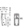Høykvalitets fjærfoldekrok for innsetting, overflate: sølv, 60 mm (2,4″), versjon: med myklukkemekanisme, NF-60D-MSL. Sammenleggbar krok med automatisk lukking og myk lukking for campingvogner, yachter og mye mer, fra Sugatsune / LAMP® (Japan) - Bilde 3