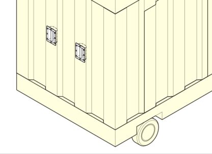 Stort håndtaksskall i rustfritt stål V2A (SUS304), 260 mm (10,3") HH-M200. Høykvalitets, solid og robust håndtaksskall i rustfritt stål laget av rustfritt stål V2A (SUS304), speilpolert, for store dører, skip, spesialkjøretøy fra Sugatsune / LAMP® (Japan) - Bilde 5