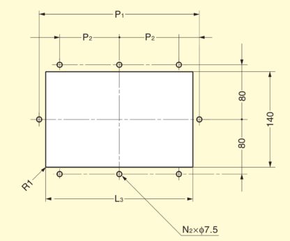 Stort håndtaksskall i rustfritt stål V2A (SUS304), 260 mm (10,3") HH-M200. Høykvalitets, solid og robust håndtaksskall i rustfritt stål laget av rustfritt stål V2A (SUS304), speilpolert, for store dører, skip, spesialkjøretøy fra Sugatsune / LAMP® (Japan) - Bilde 4