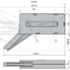 Kraftig spjeld for store og tunge møbeldører. Møbelspjeld med glass fra SUGATSUNE / Lampe (Japan) - Bilde 8