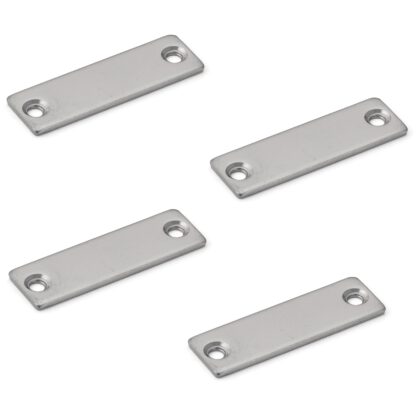 4 stk korrosjonsbestandig magnetisk motplate belagt med rustfritt stål SUS304 (V2A), MC-JM49. Rustfritt magnetisk motstykke for magnetiske låser, magnetisk lås, skapdør og mye mer, av Sugatsune / LAMP® (Japan)