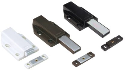 2 stk. magnetiske låselåser, inkl. Push-to-open døråpner for møbeldører, skapdører og mye mer, av Sugatsune / LAMP® (Japan) - Bilde 4