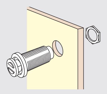 2 stk magnetiske snaplåser, med M11 gjenger, inkl. Push-to-open døråpner for metallplater, trepanel, vedlikeholdsdør, metallskap og mye mer, av Sugatsune / LAMP® (Japan) - Bilde 3
