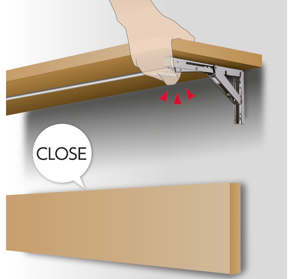 Praktisk koblingsstang, versjon: for to sammenleggbare konsoller, EB-907560 og EB-907572. Enhånds tilkoblingsspak for Robust Soft by ROCA og EB-DA sammenleggbar konsoll, fra Sugatsune / LAMP® (Japan) - Bilde 6
