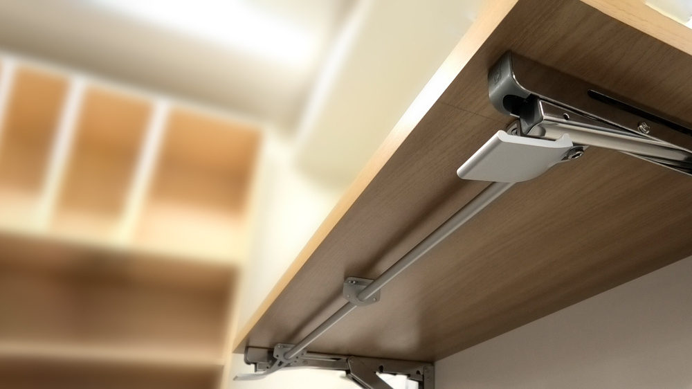 Praktisk koblingsstang, versjon: for to sammenleggbare konsoller, EB-907560 og EB-907572. Enhånds tilkoblingsspak for Robust Soft by ROCA og EB-DA sammenleggbar konsoll, fra Sugatsune / LAMP® (Japan) - Bilde 5