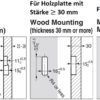 Høykvalitets firkantet fjærhengslet krok for innfelling, overflate: svart, satengmatt, 64 mm (2,6″), NF-K64-BL. Firkantet sammenleggbar krok med automatisk lukking, for småhus, bobil, yacht og mye mer, fra Sugatsune / LAMP® (Japan) - Bilde 6