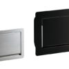 Høykvalitets rektangulær søppelklaff for vertikal installasjon, med myk lukking, laget av rustfritt stål, overflate: svart, 310 mm (12,3″), AZ-GD310-BL. Søppelklaff i rustfritt stål, for catering og mye mer, fra Sugatsune / LAMP® (Japan) - Bilde 11