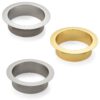 Høykvalitets deksel for avfallsbeholder, ringformet, Ø136 mm, for montering i benkeplate. Sugatsune / LAMP® (Japan) gjennomføring av søppelbøtte i solid rustfritt stål - Bilde 2