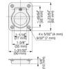 50 mm (2″) SUS304 ringformet sammenleggbart håndtak i rustfritt stål 980642. Ringformet sammenleggbart håndtak i rustfritt stål laget av rustfritt stål V2A, speilpolert, for inspeksjonsklaff, inspeksjonsdør, fuktig miljø, skip, campingvogn av Sugatsune /  - Bilde 2