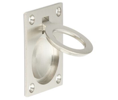 Ringformet sammenleggbart håndtak laget av messing, finish: hvit bronse, satengmatt, 47,5 mm (1,9″) 587B-60WB. Ringhåndtak 587B-60WB RV Båtinspeksjonspanel Inspeksjonsdør fra Sugatsune / LAMP® (Japan) - Bilde 5