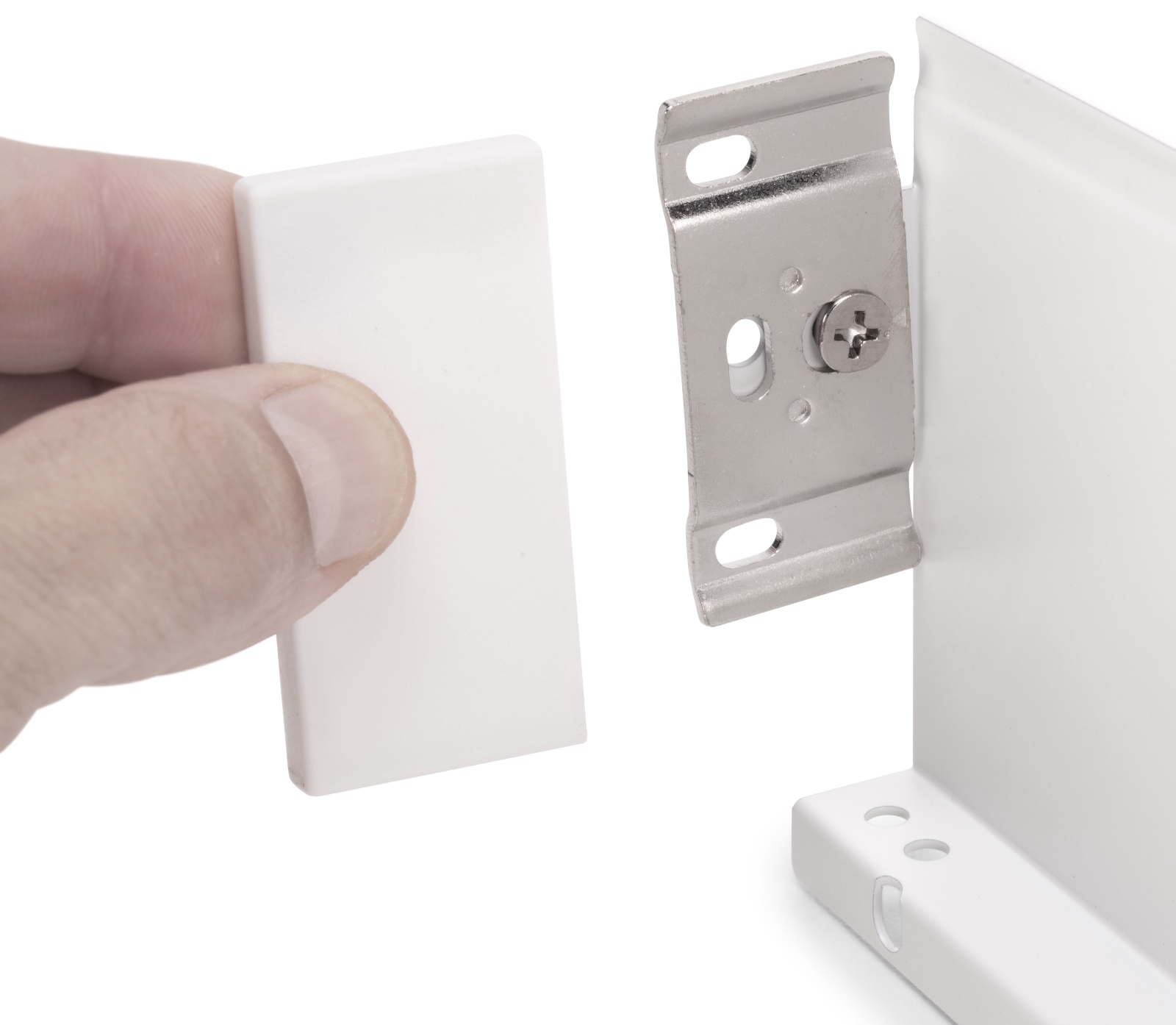 Skuffesett, med ekstra tynne rammer, stammehøyde 88 mm (3-15/32"), overflate: hvit, 300 mm (11-13/16"), versjon: delvis uttrekk med soft-close, 3275012. Praktisk skuffesett for kjøkkenmøbler og mye mer, fra EMUCA - Bilde 2