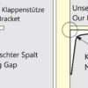 2 stk kraftig monteringsbrakett av høy kvalitet, lastekapasitet: 30 kg (67 lbs), overflate: umbra, 86 mm (3.4"), BTK-85UM. Kraftige hyllebraketter for hyller, skillevegger, hyller, hyller, hjørneskjøter og mye mer, av Sugatsune / LAMP® (Japan) - Bilde 4