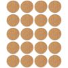 20 stykker selvklebende borehullsdeksel, laget av plast, overflate: bjørketre farge, 13 mm (33/64"), 5128930. skruehullsdeksel for møbler, skap, bord, seng og mye mer, av EMUCA