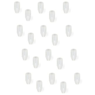 20 stk. solid drivhylse egnet for skruer ⌀3 mm, laget av nylon (PA), 11 mm (7/16"), 9003620. Praktisk ekspansjonshylse for møbeltilkobling, montering av stammer, hyllemontering og mye mer, av EMUCA