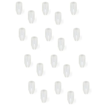 20 stk. solid drivhylse egnet for skruer ⌀3 mm, laget av nylon (PA), 11 mm (7/16"), 9003620. Praktisk ekspansjonshylse for møbeltilkobling, montering av stammer, hyllemontering og mye mer, av EMUCA