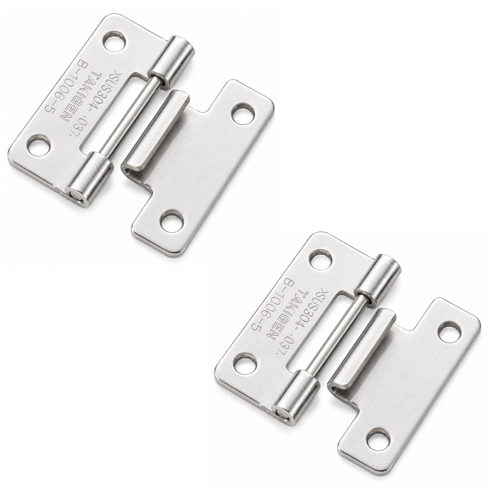 2 deler høykvalitets plug-in hengsel, B-1006-5, høyde: 30 mm, fra TAKIGEN, lastekapasitet: 2 kg (5 lbs). Produktbilde