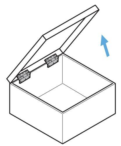 2 rustsikre foldehengsler av høy kvalitet for rask montering og rask demontering uten verktøy. Quick-Release hengsler laget av rustfritt stål HG-OT fra Sugatsune / LAMP® (Japan) - Bilde 5