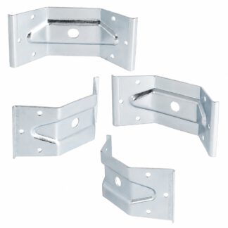 4 deler robust bordvinkelbeslag, 126 mm (4-61/64"), versjon: 1 hull for sentral montering, 11.07.040-1.