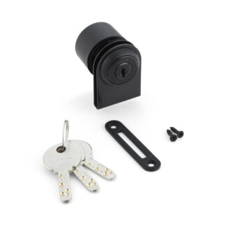 Spaklås, for glassdører, Million Lock-serien, med lignende nøkkel 1310GL-BL-D, av Sugatsune / LAMP (Japan)