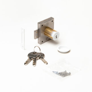 Skaplås, med samme nøkkel, hvit 7810-30WT-D, av Sugatsune / LAMP (Japan)