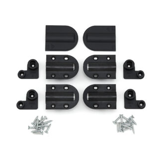 Dempingshengsel, med deksel, svart HG-JHM20-80BL, av Sugatsune / LAMP (Japan)