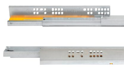 Gulvskinner, lastekapasitet: 30 kg (67 lbs), 500 mm (19-11/16"), versjon: fullt uttrekk med soft-close, 3124505. Høykvalitets gulvuttrekk for treskuffer, treskuffer, trehyller og mye mer, fra EMUCA - Bilde 5