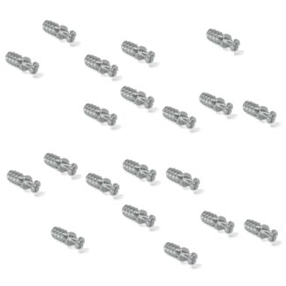 20 stk. robust koblingsbolt for boring ⌀6 mm, laget av stål, 8 mm (5/16"), 8905205. Robust eksentrisk stift for møbeltilkobling og mye mer, fra EMUCA