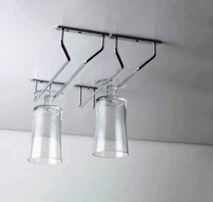 Vinglassholder av høy kvalitet, laget av stål, overflate: forkrommet, 340 mm (13-25/64"), 8938011. Praktisk glasshenger for vinglass, champagneglass, cocktailglass, konjakkglass, beger og mye mer, fra EMUCA - Bilde 2