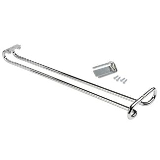 Vinglassholder av høy kvalitet, laget av stål, overflate: forkrommet, 410 mm (16-9/64"), 8930111. Praktisk glasshenger for vinglass, champagneglass, cocktailglass, konjakkglass, beger og mye mer, fra EMUCA