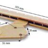 2 stk værbestandig pote, laget av robust stål, overflate: galvanisert, gul, 04.05.015-2 (04.05.015). Håndtaksspak for hageseng, solstol, solseng, utemøbler, utemøbler, hagemøbler og mye mer, fra SISO Danmark - Bilde 6