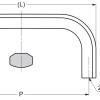 ZweiL® møbelhåndtak i rustfritt stål, 266 mm, ZL-2002-256. Møbelhåndtak laget av det fineste rustfritt stål V4A (SUS316) for eksklusivt interiørdesign og høykvalitetsmøbler fra Sugatsune / LAMP® (Japan) - Bilde 2